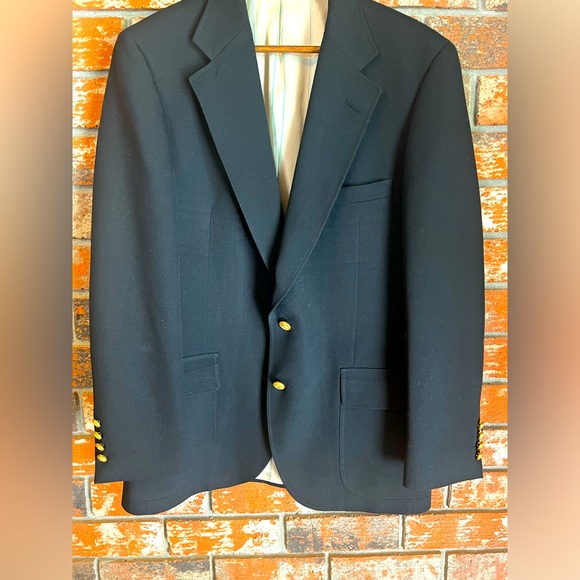 Wimbledon Suits & Blazers Wimbledon Black Blazer Gold Buttons 38r Poshmark